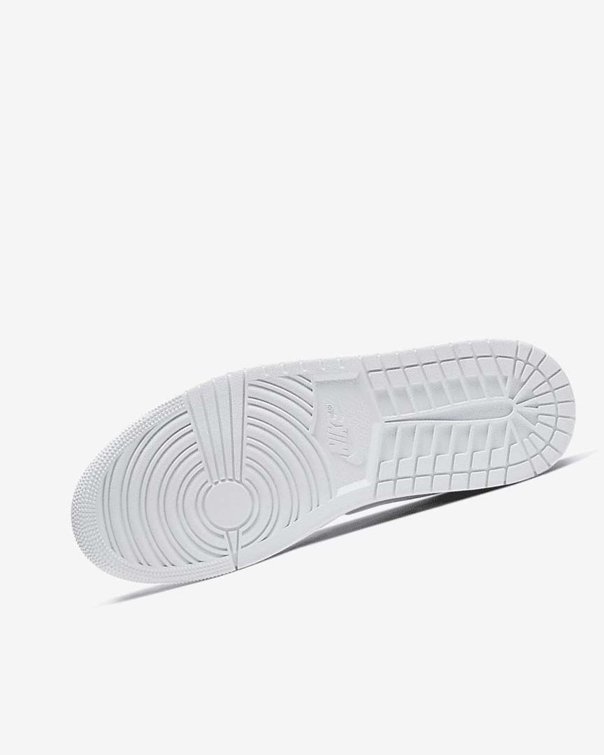 White / White / White Nike Air Jordan 1 Mid Men's Sneakers | CA_2885