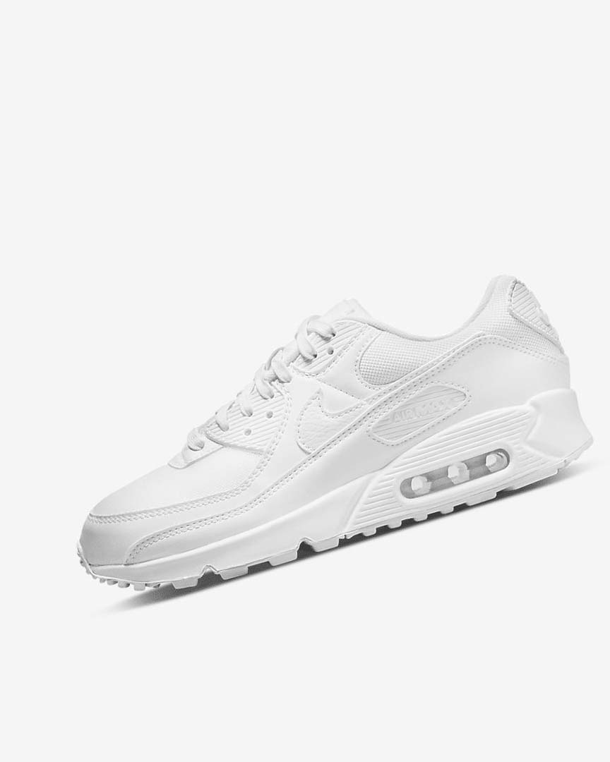 White / White / White Nike Air Max 90 Women\'s Casual Shoes | CA_2447