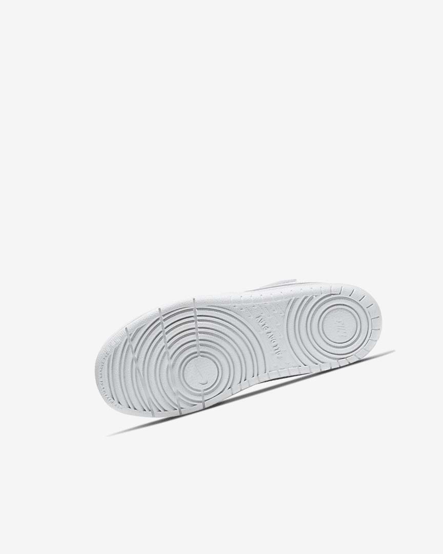 White / White / White Nike Court Borough Low 2 Girls' Shoes | CA_4885