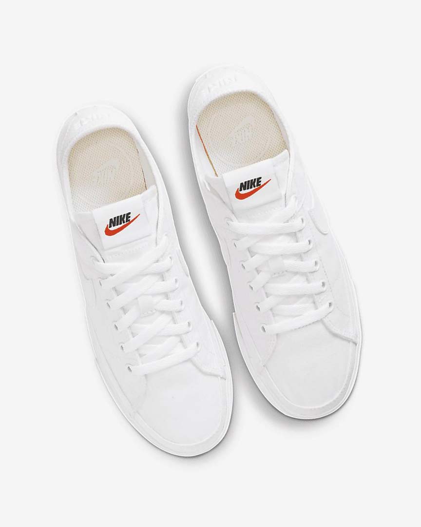 White / White / White Nike Court Legacy Canvas Women's Sneakers | CA_5484