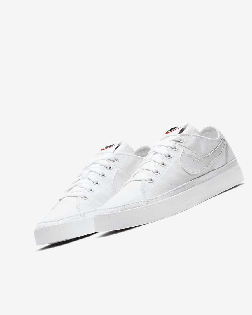 White / White / White Nike Court Legacy Canvas Women's Sneakers | CA_5484