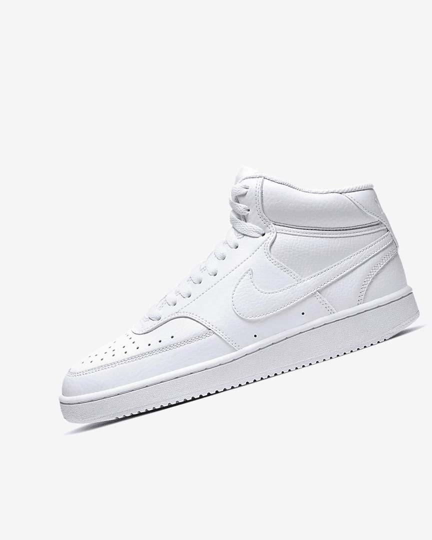 White / White / White Nike Court Vision Mid Women\'s Sneakers | CA_2573