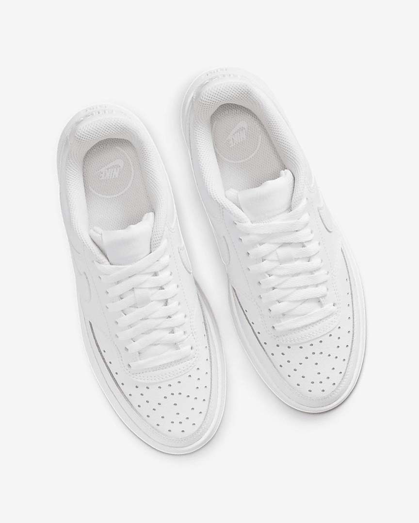 White / White / White Nike Court Vision Alta Women's Sneakers | CA_3172