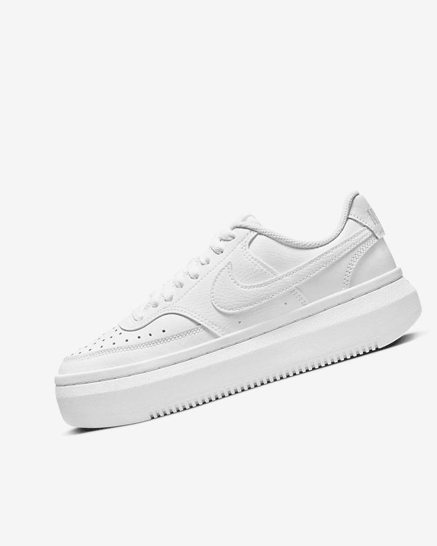 White / White / White Nike Court Vision Alta Women\'s Sneakers | CA_3172