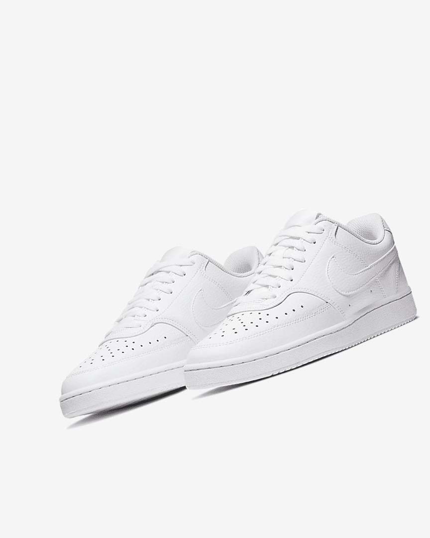 White / White / White Nike Court Vision Low Women's Sneakers | CA_5219