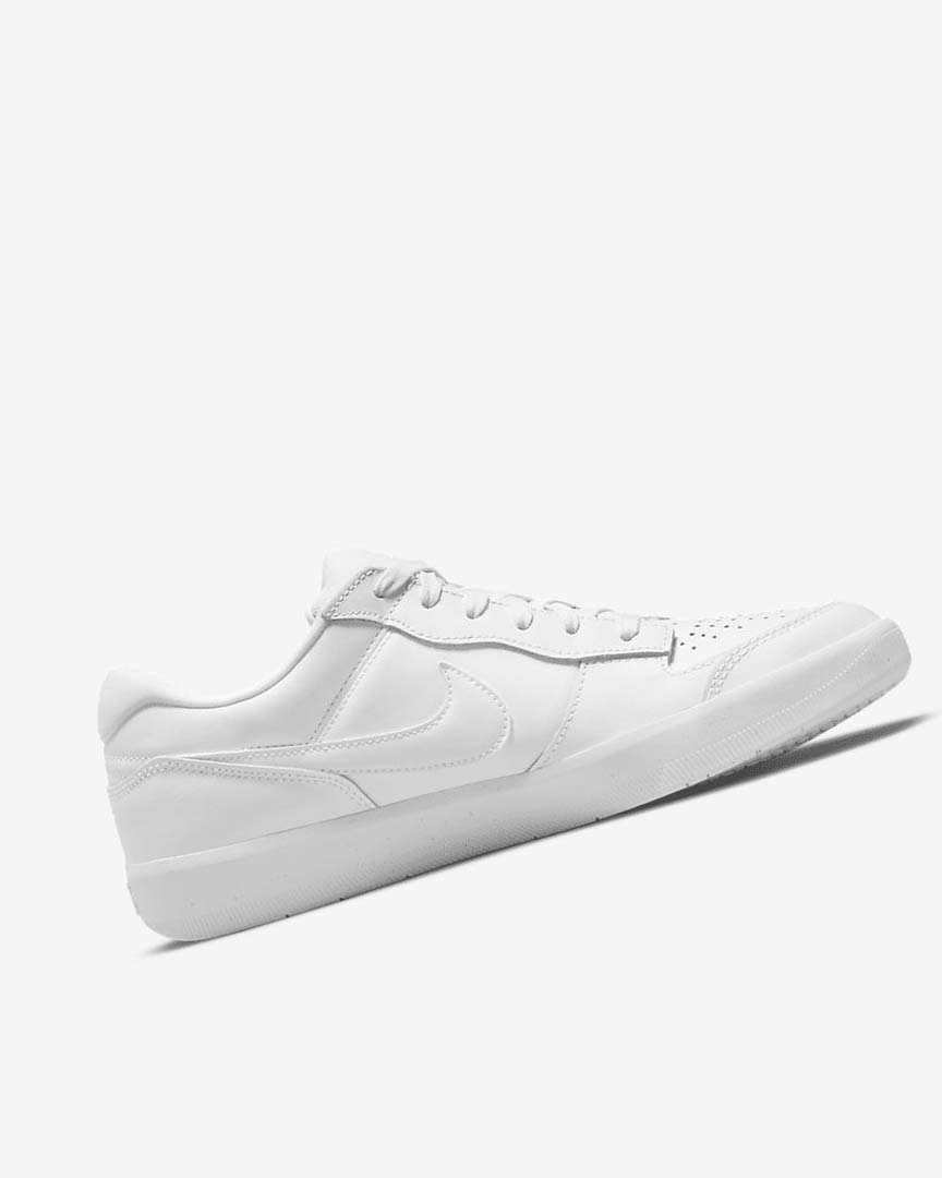 White / White / White / White Nike SB Force 58 Premium Women's Skate Shoes | CA_2787