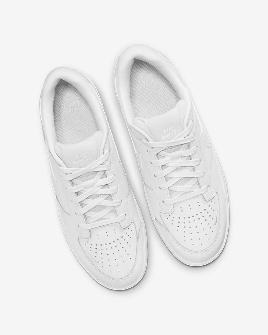 White / White / White / White Nike SB Force 58 Premium Women's Skate Shoes | CA_2787