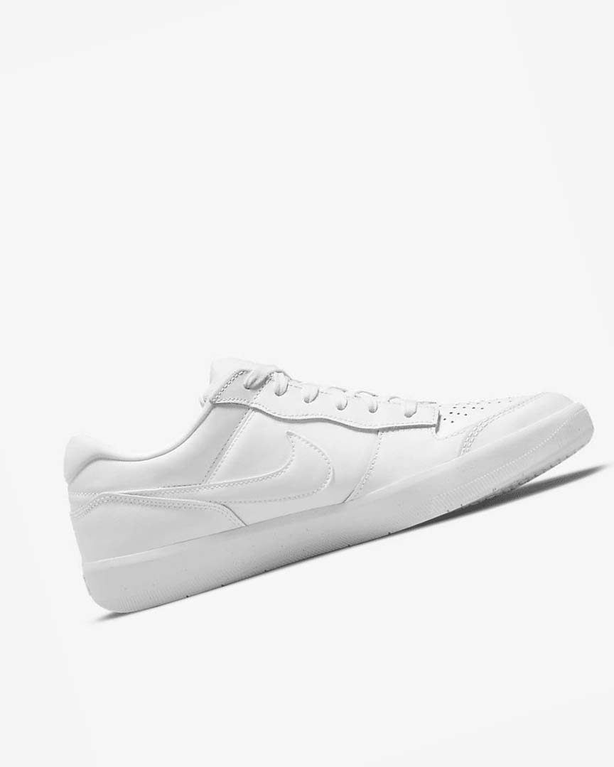 White / White / White / White Nike SB Force 58 Premium Men's Skate Shoes | CA_5317