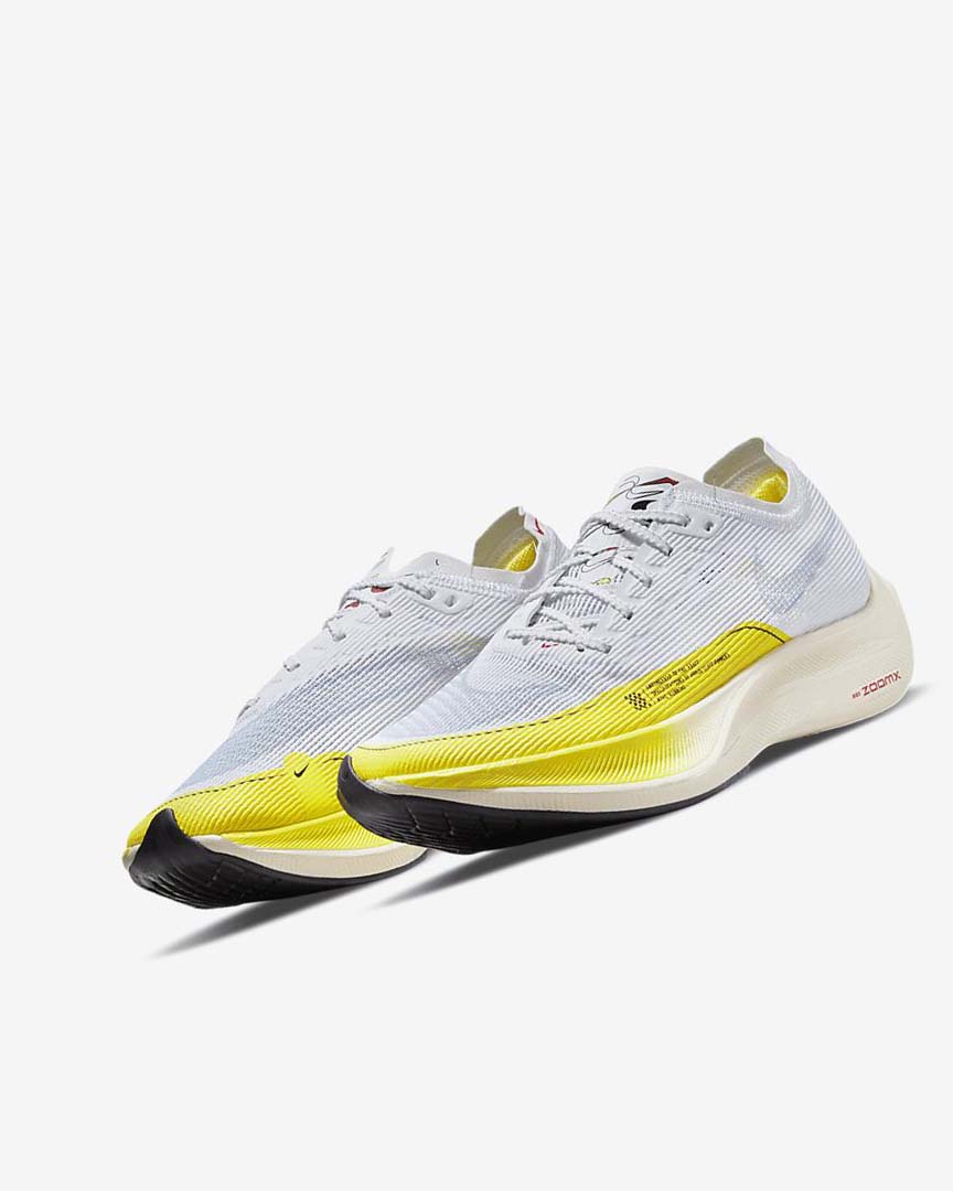 White / Yellow / Blue Nike ZoomX Vaporfly Next% 2 Women's Running Shoes | CA_2383