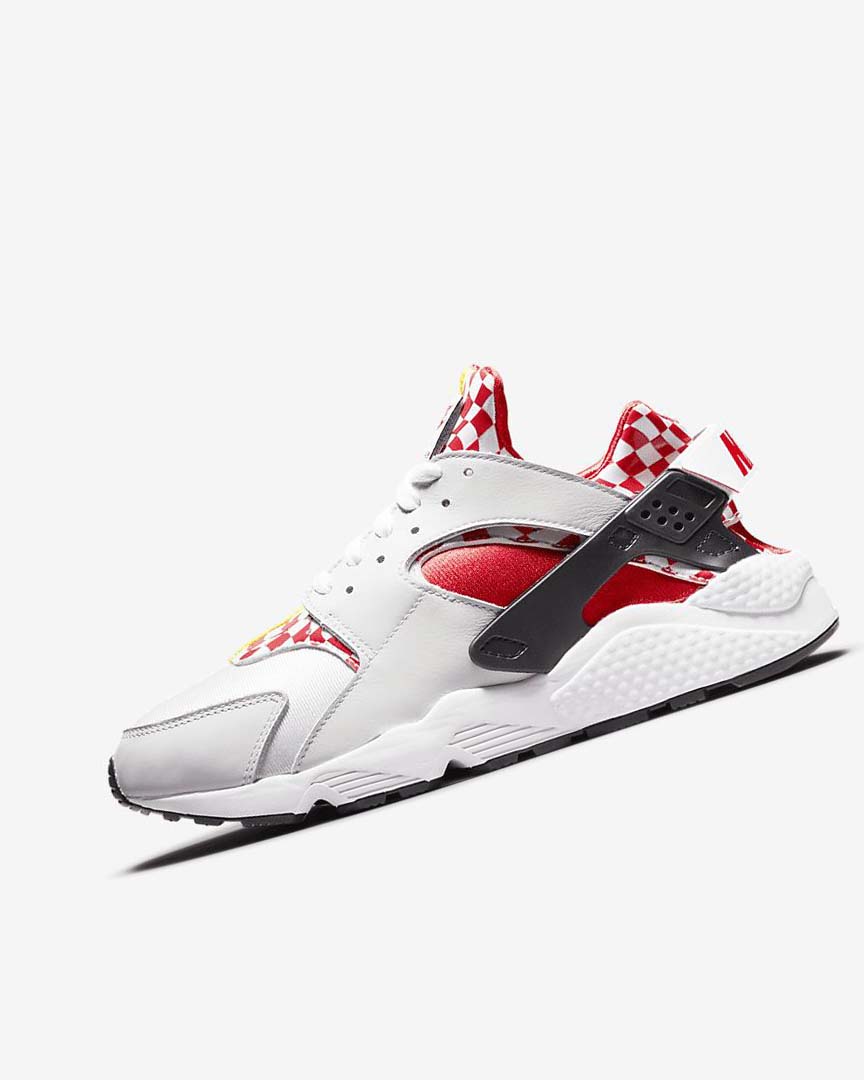 White / Yellow / Red Nike Air Huarache Premium Liverpool F.C. Men\'s Sneakers | CA_1134