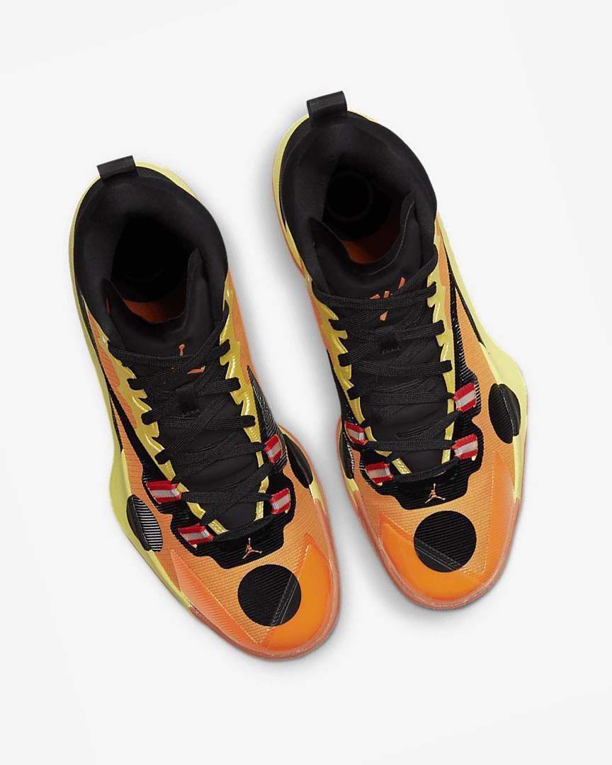 Yellow / Black / Orange Nike Zion 1 SP Men's Basketball Shoes | CA_2431