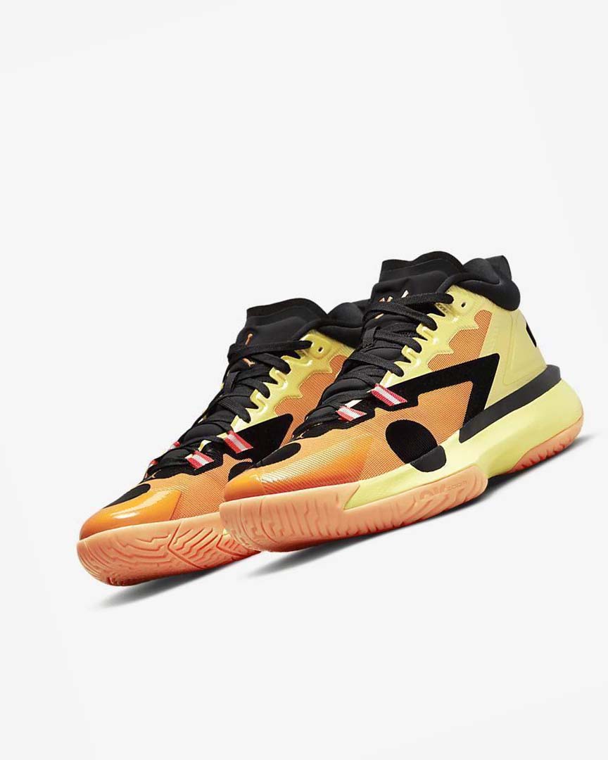 Yellow / Black / Orange Nike Zion 1 SP Men's Basketball Shoes | CA_2431