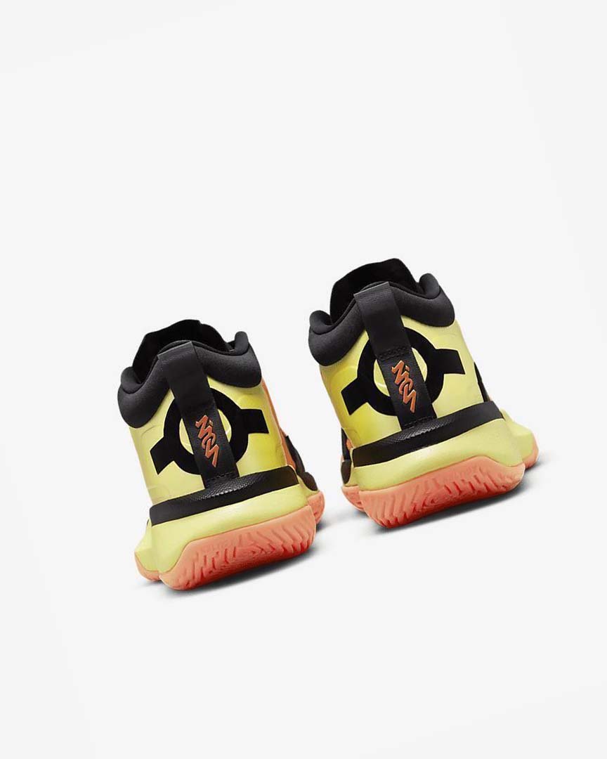 Yellow / Black / Orange Nike Zion 1 SP Men's Basketball Shoes | CA_2431