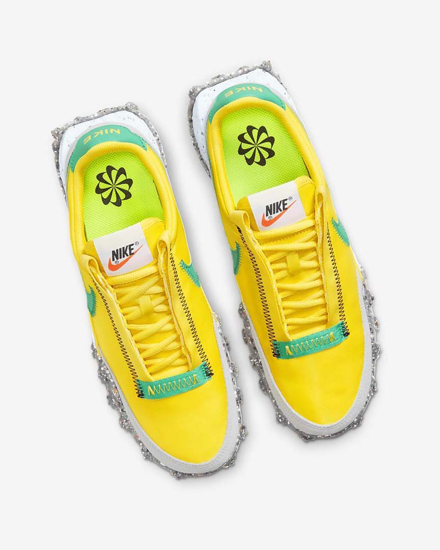 Yellow / Blue / Green Nike Waffle Racer Crater Women's Casual Shoes | CA_3061