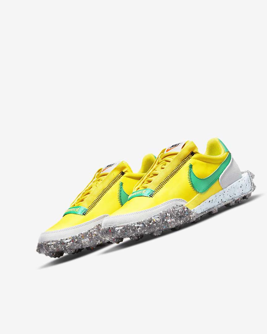 Yellow / Blue / Green Nike Waffle Racer Crater Women's Casual Shoes | CA_3061