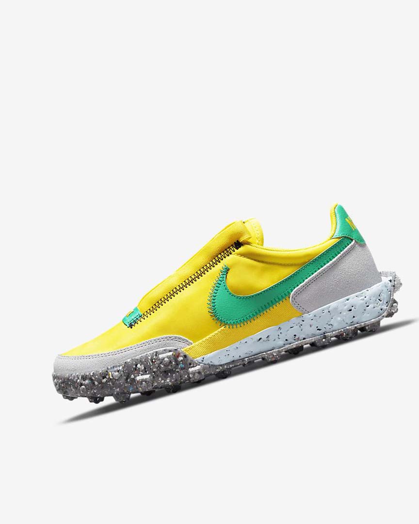 Yellow / Blue / Green Nike Waffle Racer Crater Women\'s Casual Shoes | CA_3061