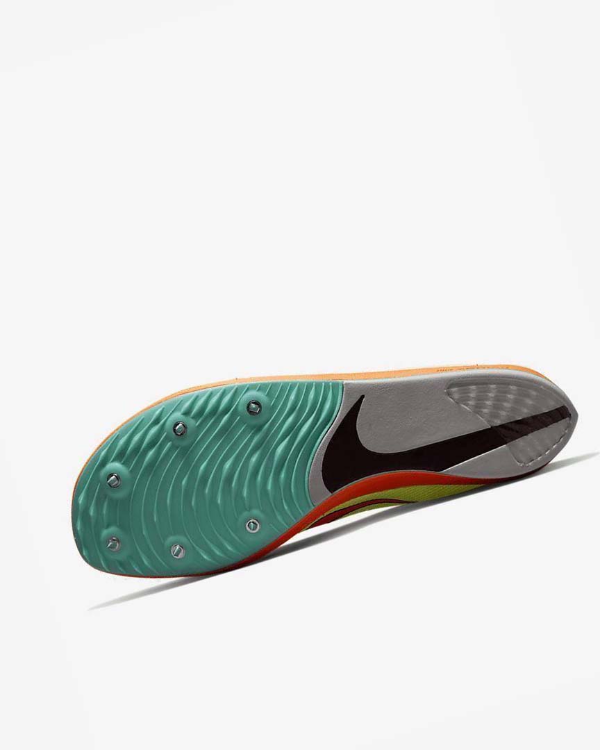 Yellow / Orange / Turquoise Nike ZoomX Dragonfly Men's Spikes | CA_3214