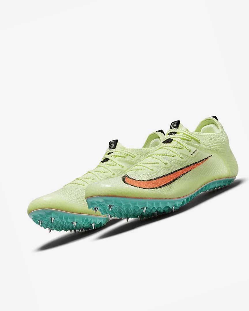 Yellow / Orange / Turquoise Nike Zoom Superfly Elite 2 Men's Spikes | CA_2262