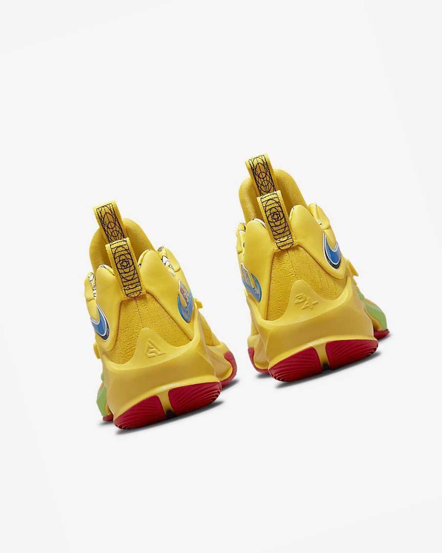 Yellow / Red Nike Zoom Freak 3 Men's Basketball Shoes | CA_2280