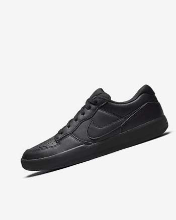 Black / Black / Black / Black Nike SB Force 58 Premium Men's Skate Shoes | CA_5557