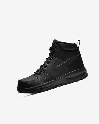 Black / Black / Black Nike Manoa LTR Boys' Boots | CA_1157