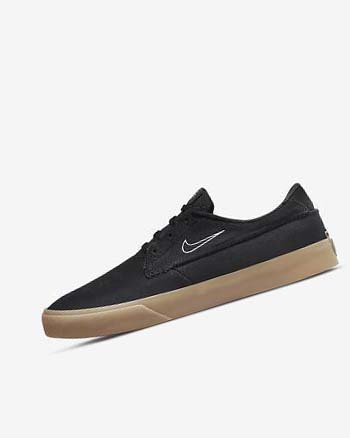 Black / Black / Black / White Nike SB Shane Men's Skate Shoes | CA_4668