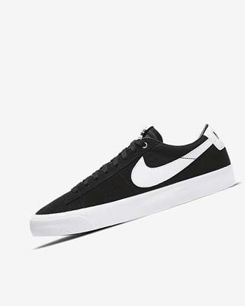 Black / Black / Light Brown / White Nike SB Zoom Blazer Low Pro GT Men's Skate Shoes | CA_5332