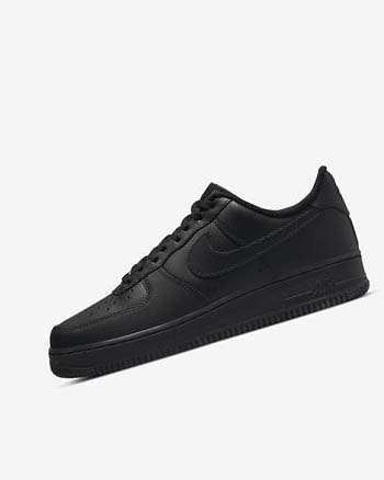 Black / Black Nike Air Force 1 '07 Men's Sneakers | CA_5000