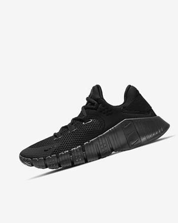 Black / Black Nike Free Metcon 4 Women's Training Shoes | CA_4506