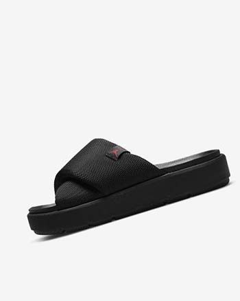 Black / Black / Red Nike Jordan Sophia Women's Slides | CA_2401