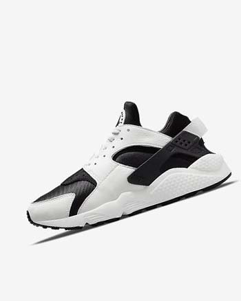 Black / Black / White Nike Air Huarache Men's Sneakers | CA_4904