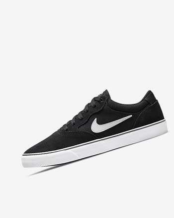 Black / Black / White Nike SB Chron 2 Women's Skate Shoes | CA_5160
