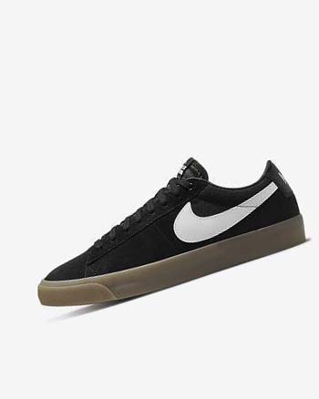 Black / Black / White / White Nike SB Zoom Blazer Low Pro GT Men's Skate Shoes | CA_5433