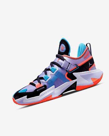 Black / Blue / Light Red Nike Jordan .5 'Why Not?' Men's Basketball Shoes | CA_5390