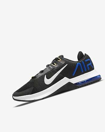Black / Blue / Orange / Grey Nike Air Max Alpha Trainer 4 Men's Training Shoes | CA_3267