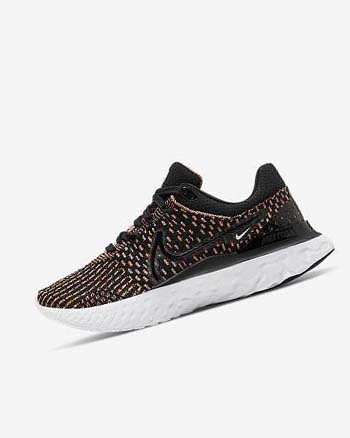 Black / Blue / Pink / White Nike React Infinity Run Flyknit 3 Women's Running Shoes | CA_4977