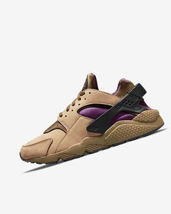 Black / Brown Nike Air Huarache LE Men's Sneakers | CA_2725