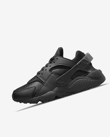 Black / Dark Grey / Black Nike Air Huarache Women's Sneakers | CA_2300