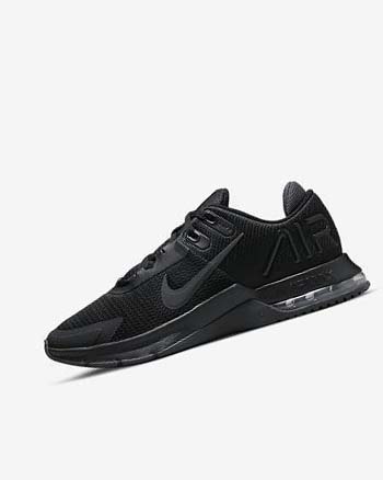 Black / Dark Grey / Black Nike Air Max Alpha Trainer 4 Men's Training Shoes | CA_5302