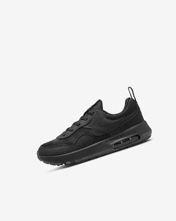 Black / Dark Grey / Black Nike Air Max Motif Girls' Shoes | CA_2372