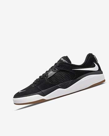 Black / Dark Grey / Black / White Nike SB Ishod Wair Men's Skate Shoes | CA_5338