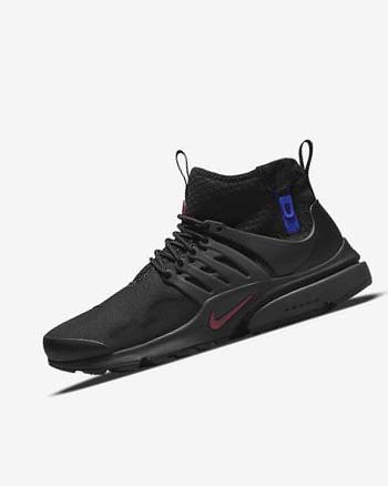 Black / Dark Grey / Blue / Red Nike Air Presto Mid Utility Men's Casual Shoes | CA_2340