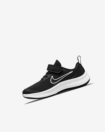 Black / Dark Grey / Dark Grey Nike Star Runner 3 Boys' Running Shoes | CA_3256