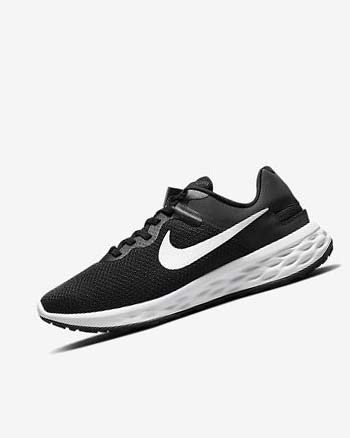 Black / Dark Grey / Grey / White Nike Revolution 6 FlyEase Next Nature Women's Running Shoes | CA_5392