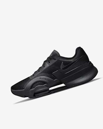 Black / Dark Grey Nike Air Zoom SuperRep 3 Men's Training Shoes | CA_2615