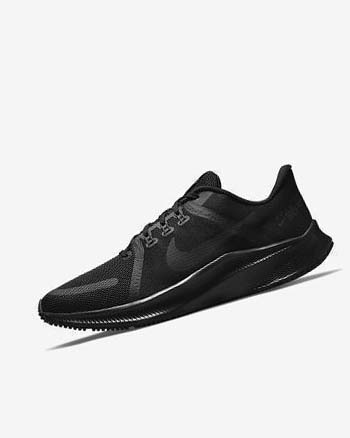 Black / Dark Grey Nike Quest 4 Men's Running Shoes | CA_2611