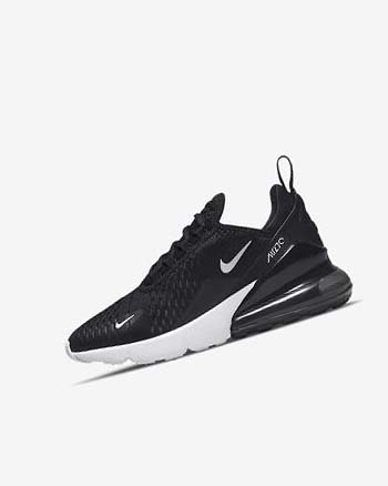 Black / Dark Grey / White Nike Air Max 270 Girls' Casual Shoes | CA_1129