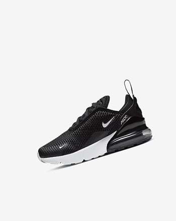 Black / Dark Grey / White Nike Air Max 270 Boys' Casual Shoes | CA_3046