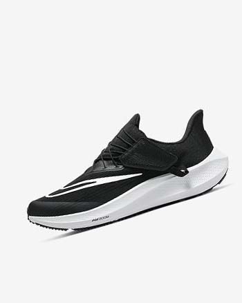 Black / Dark Grey / White Nike Air Zoom Pegasus 39 FlyEase Men's Running Shoes | CA_2878