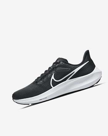 Black / Dark Grey / White Nike Air Zoom Pegasus 39 Men's Running Shoes | CA_4699
